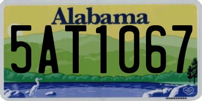 AL license plate 5AT1067