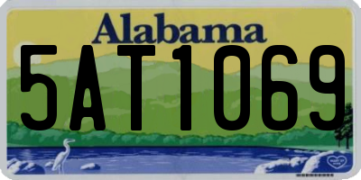 AL license plate 5AT1069