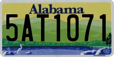 AL license plate 5AT1071