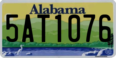 AL license plate 5AT1076