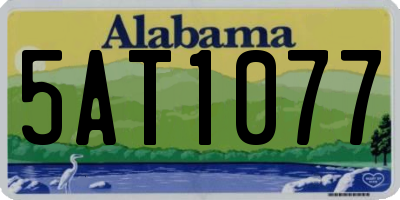AL license plate 5AT1077