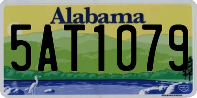 AL license plate 5AT1079
