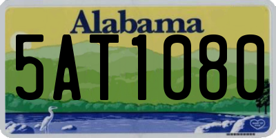 AL license plate 5AT1080