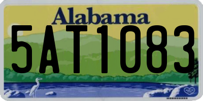 AL license plate 5AT1083