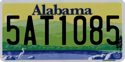 AL license plate 5AT1085
