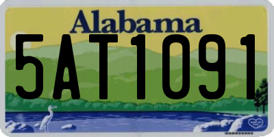 AL license plate 5AT1091