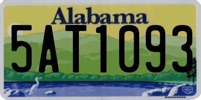AL license plate 5AT1093
