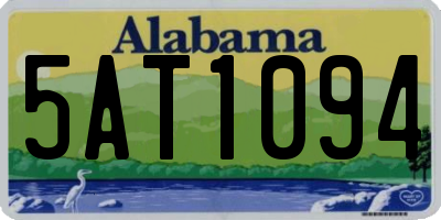 AL license plate 5AT1094
