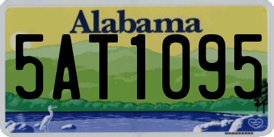 AL license plate 5AT1095