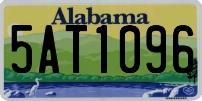 AL license plate 5AT1096