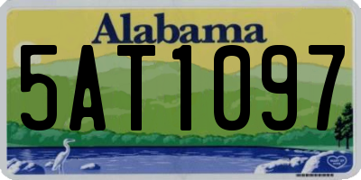 AL license plate 5AT1097