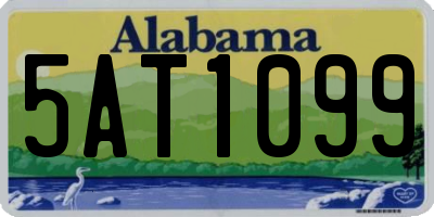 AL license plate 5AT1099