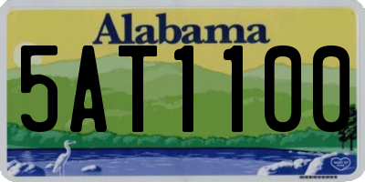 AL license plate 5AT1100