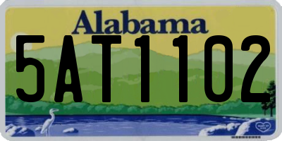 AL license plate 5AT1102