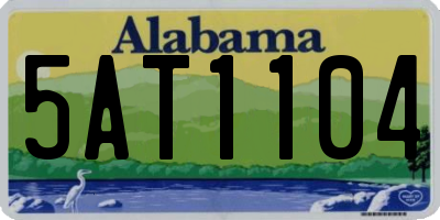 AL license plate 5AT1104