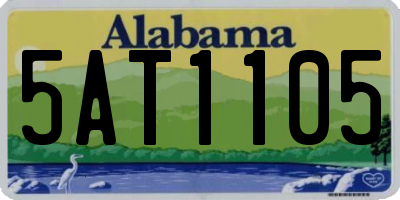 AL license plate 5AT1105