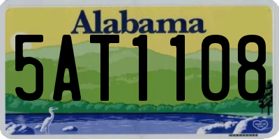 AL license plate 5AT1108