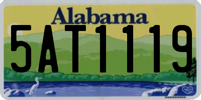 AL license plate 5AT1119