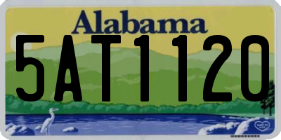 AL license plate 5AT1120