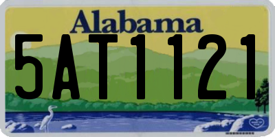 AL license plate 5AT1121