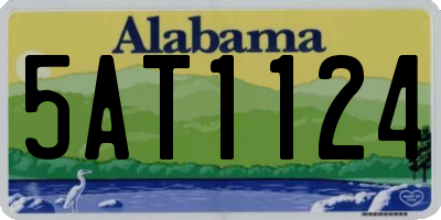 AL license plate 5AT1124