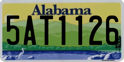 AL license plate 5AT1126