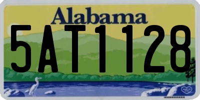 AL license plate 5AT1128