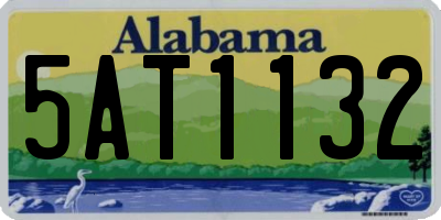 AL license plate 5AT1132