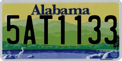 AL license plate 5AT1133