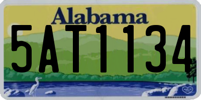 AL license plate 5AT1134