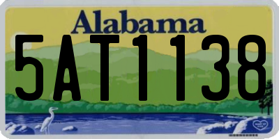AL license plate 5AT1138