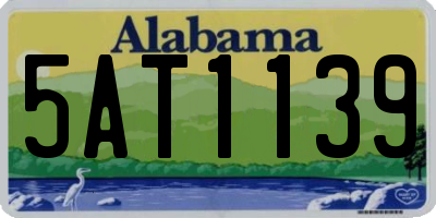 AL license plate 5AT1139