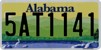 AL license plate 5AT1141