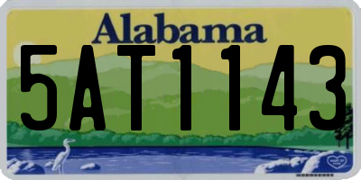 AL license plate 5AT1143