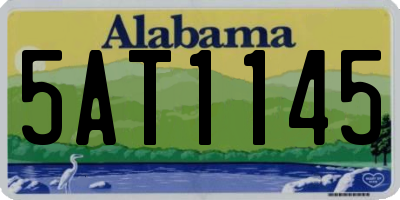 AL license plate 5AT1145