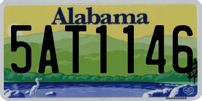 AL license plate 5AT1146