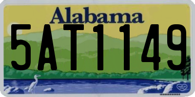 AL license plate 5AT1149