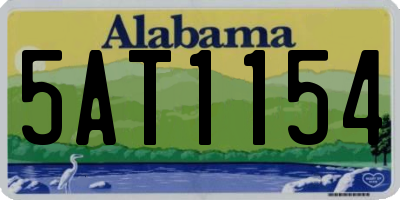 AL license plate 5AT1154