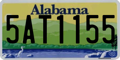 AL license plate 5AT1155