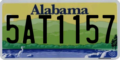 AL license plate 5AT1157