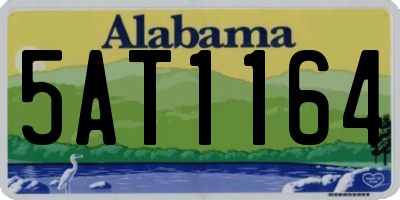 AL license plate 5AT1164