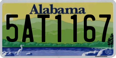 AL license plate 5AT1167