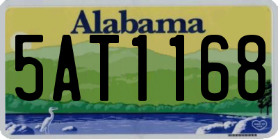 AL license plate 5AT1168