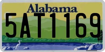 AL license plate 5AT1169