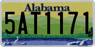 AL license plate 5AT1171