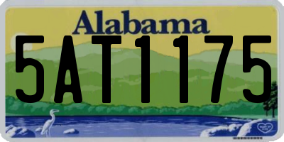 AL license plate 5AT1175