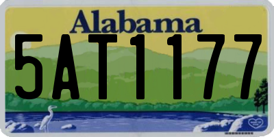 AL license plate 5AT1177