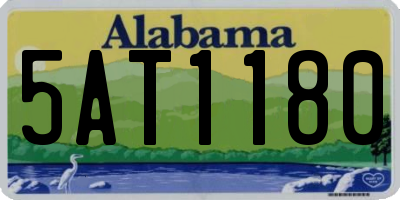 AL license plate 5AT1180