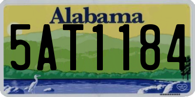 AL license plate 5AT1184