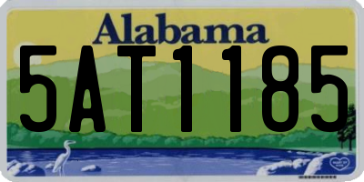 AL license plate 5AT1185